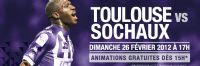 Championnat de football professionnel : match Toulouse FC - Sochaux. Le dimanche 26 février 2012 à Toulouse. Haute-Garonne. 